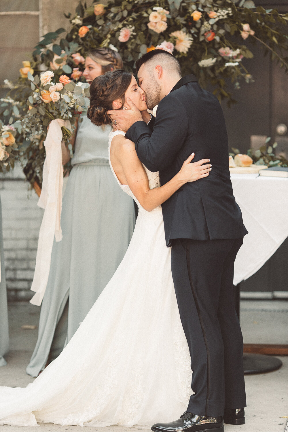 Kenzie and Nick' Wedding featuring a custom Renee Grace Bridal gown